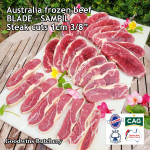 Beef BLADE Australia frozen daging sapi sampil rendang/dendeng whole cuts brand WMPG 4-5 kg/pc (price/kg)